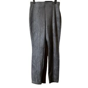 Mexx Grey Velvet Polyester Vegan Ankle Skinny Trousers Size Small
